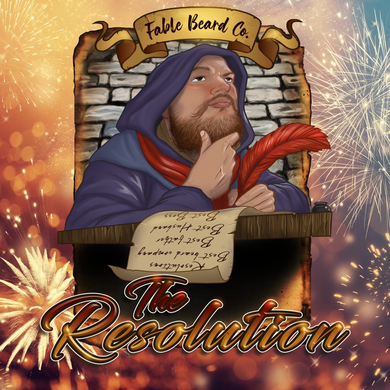 The Resolution - Beard Oil & Balm Kit - Cuban Cigars, Brazilian Coffee, and Vintage Champagne