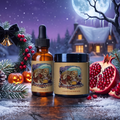 Sant-O-Lantern - Beard Oil & Butter Kit - Christmas Pine, Cold Winter Night, Sneaky Pomegranate, & Spooky Holiday Wreath
