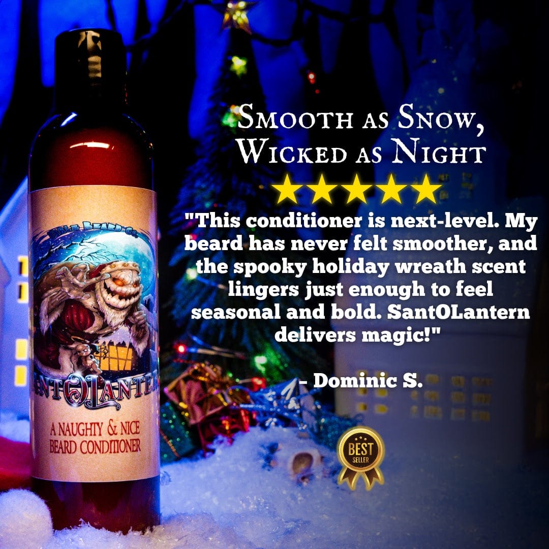 Sant-O-Lantern - Beard Conditioner - Christmas Pine, Cold Winter Night, Sneaky Pomegranate, & Spooky Holiday Wreath