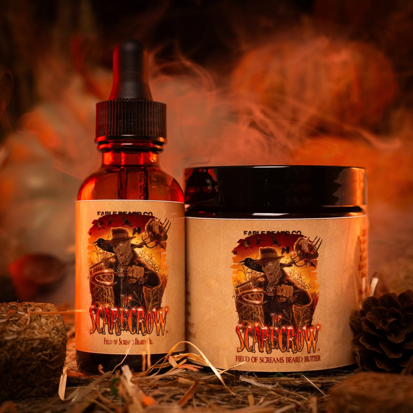 The Scarecrow - Beard Oil & Butter Kit - Warm Pumpkin Spice, Withered Hay Fields, and Fall Leaves