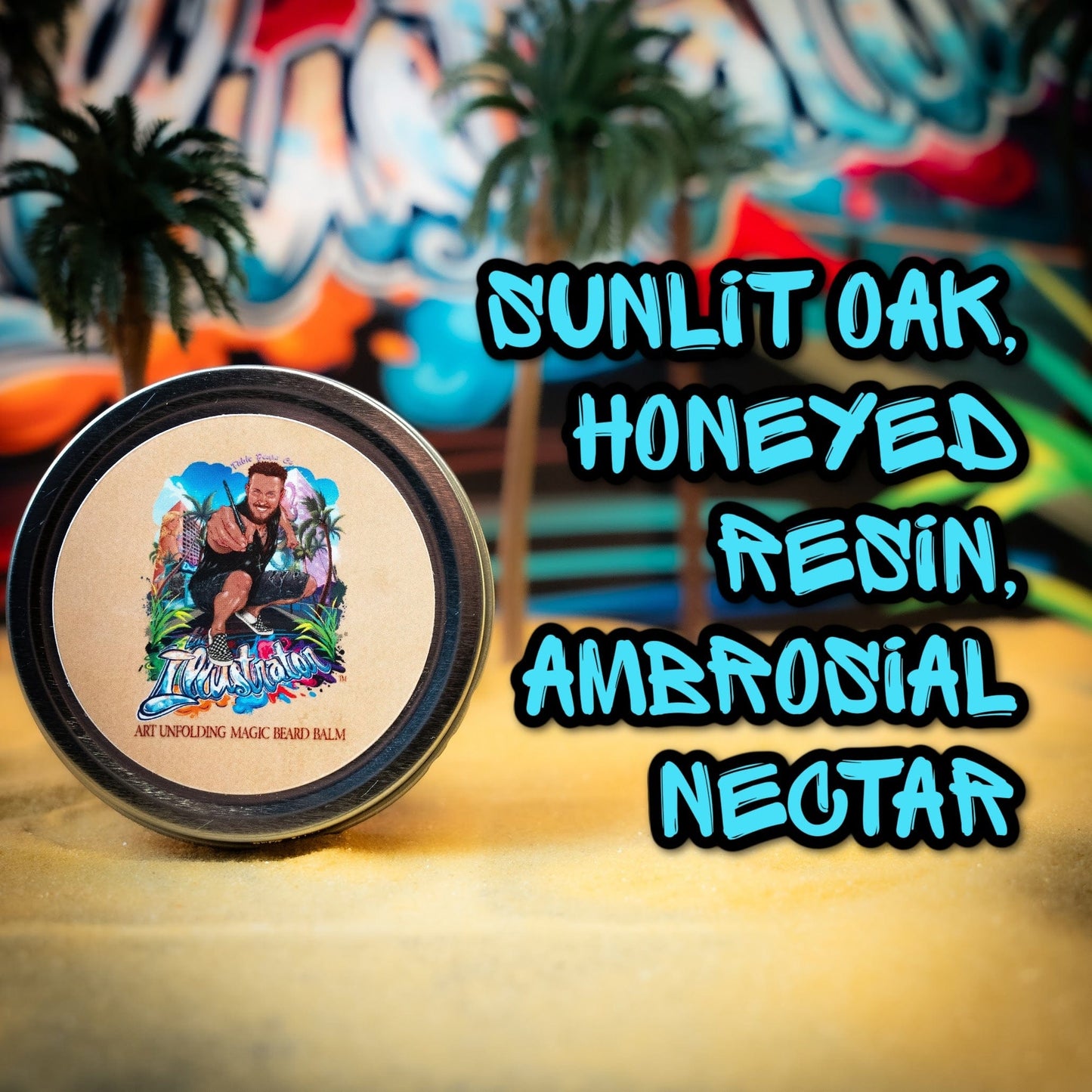 The Illustrator - Beard Balm - Sunlit Oak, Honeyed Resin, Ambrosial Nectar