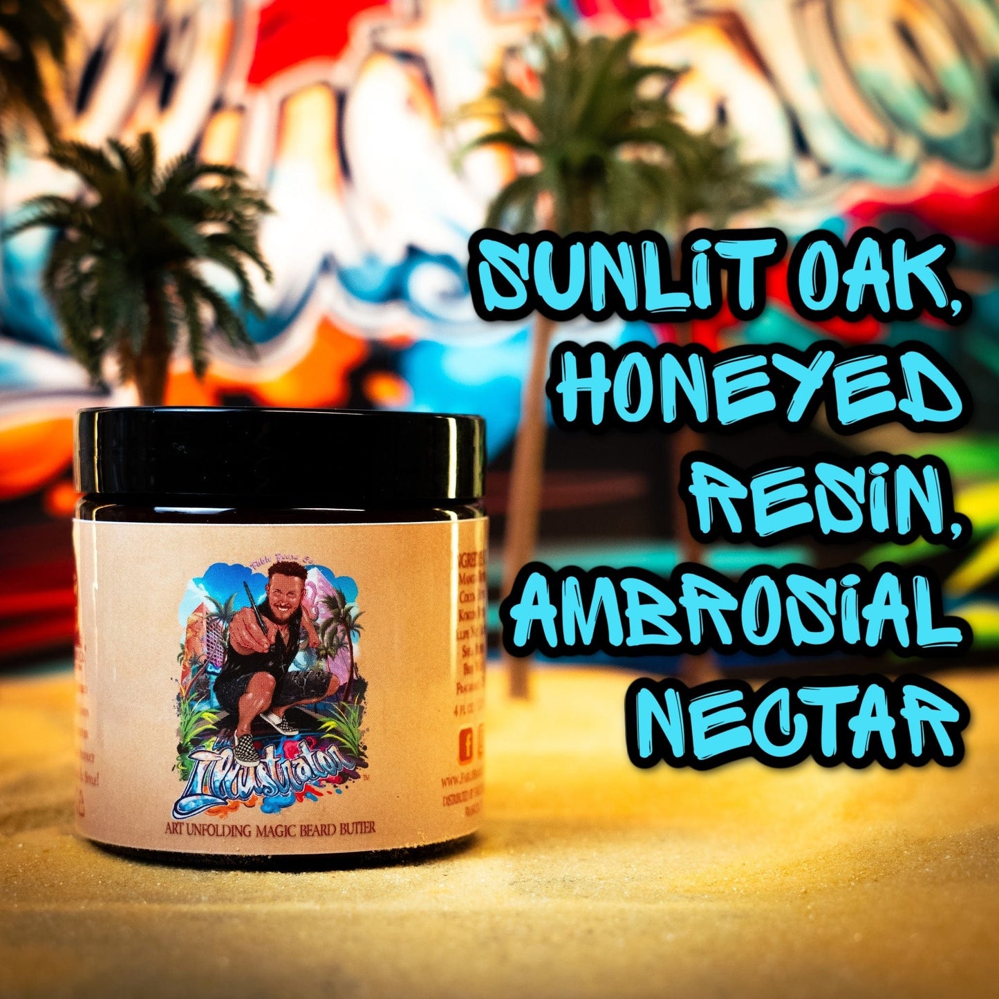 The Illustrator - Beard Butter - Sunlit Oak, Honeyed Resin, Ambrosial Nectar