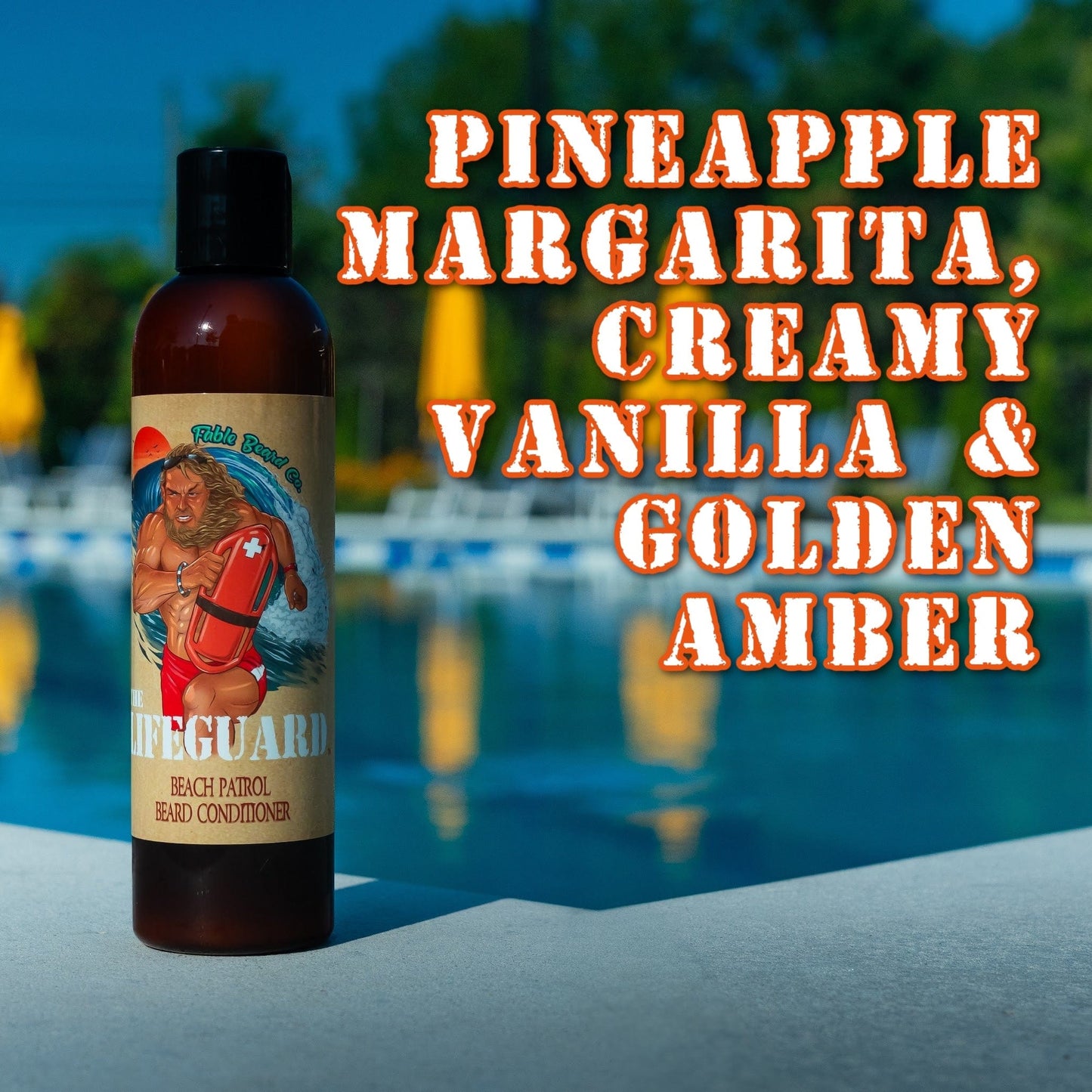 The Lifeguard - Beard Conditioner - Pineapple Margarita, Creamy Vanilla & Golden Amber