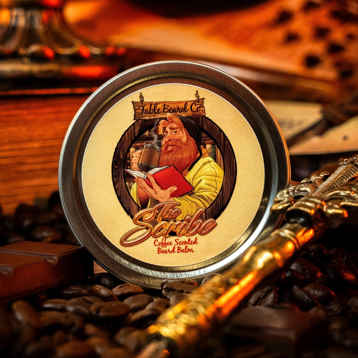The Scribe - Beard Balm - Coffee Beans, Dark Chocolate, Dark Espresso, Frothy Latte