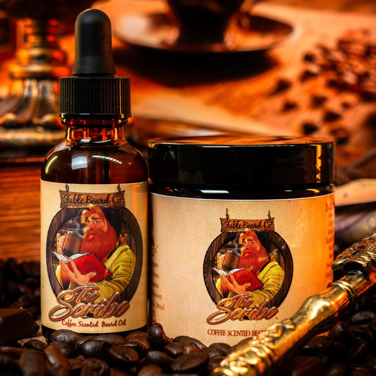 The Scribe - Beard Oil & Butter Kit - Coffee Beans, Dark Chocolate, Dark Espresso, Frothy Latte