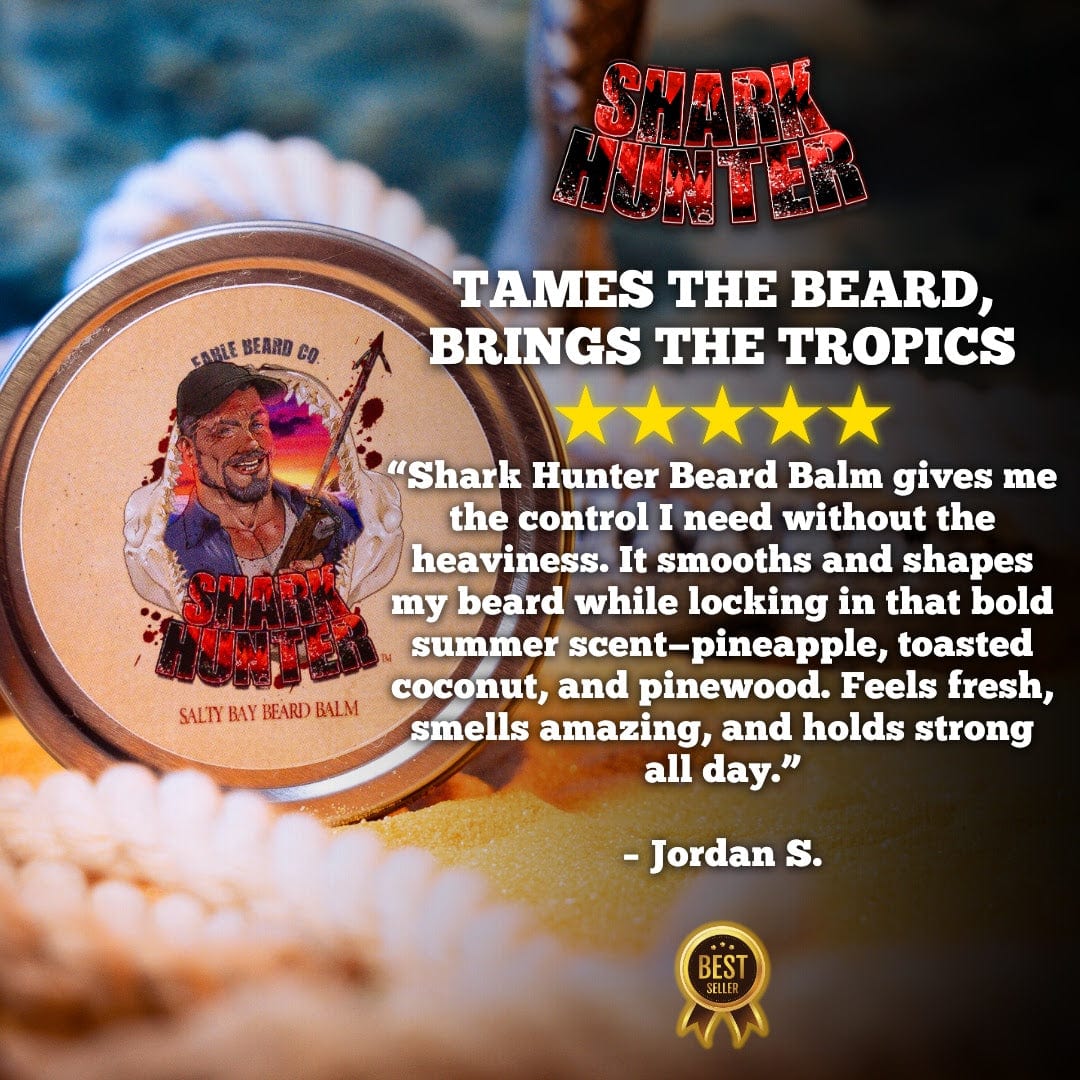 The Shark Hunter - Beard Balm - Succulent Island Pineapple, Toasted Coconut Husk, Pinewood Essence