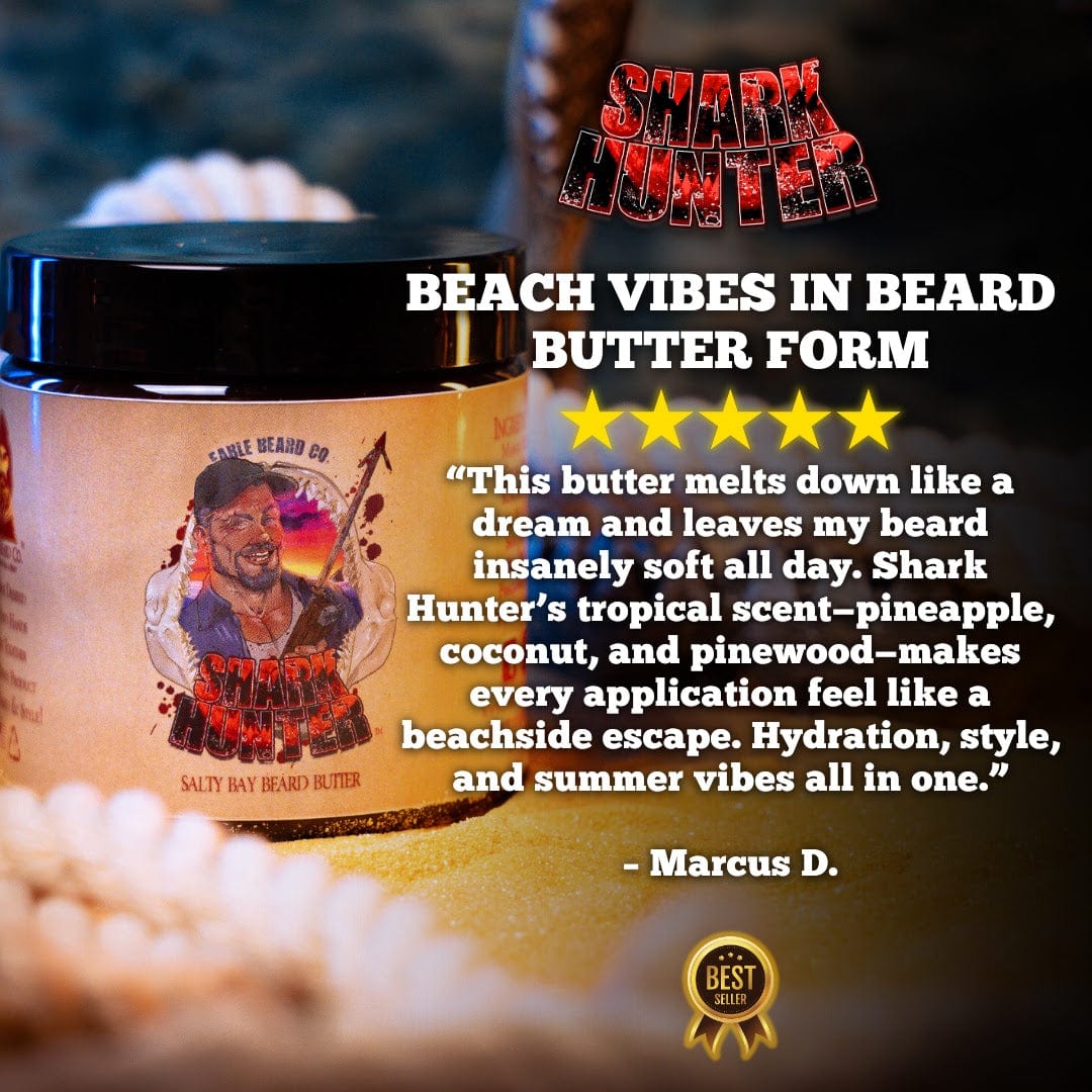The Shark Hunter - Beard Butter - Succulent Island Pineapple, Toasted Coconut Husk, Pinewood Essence