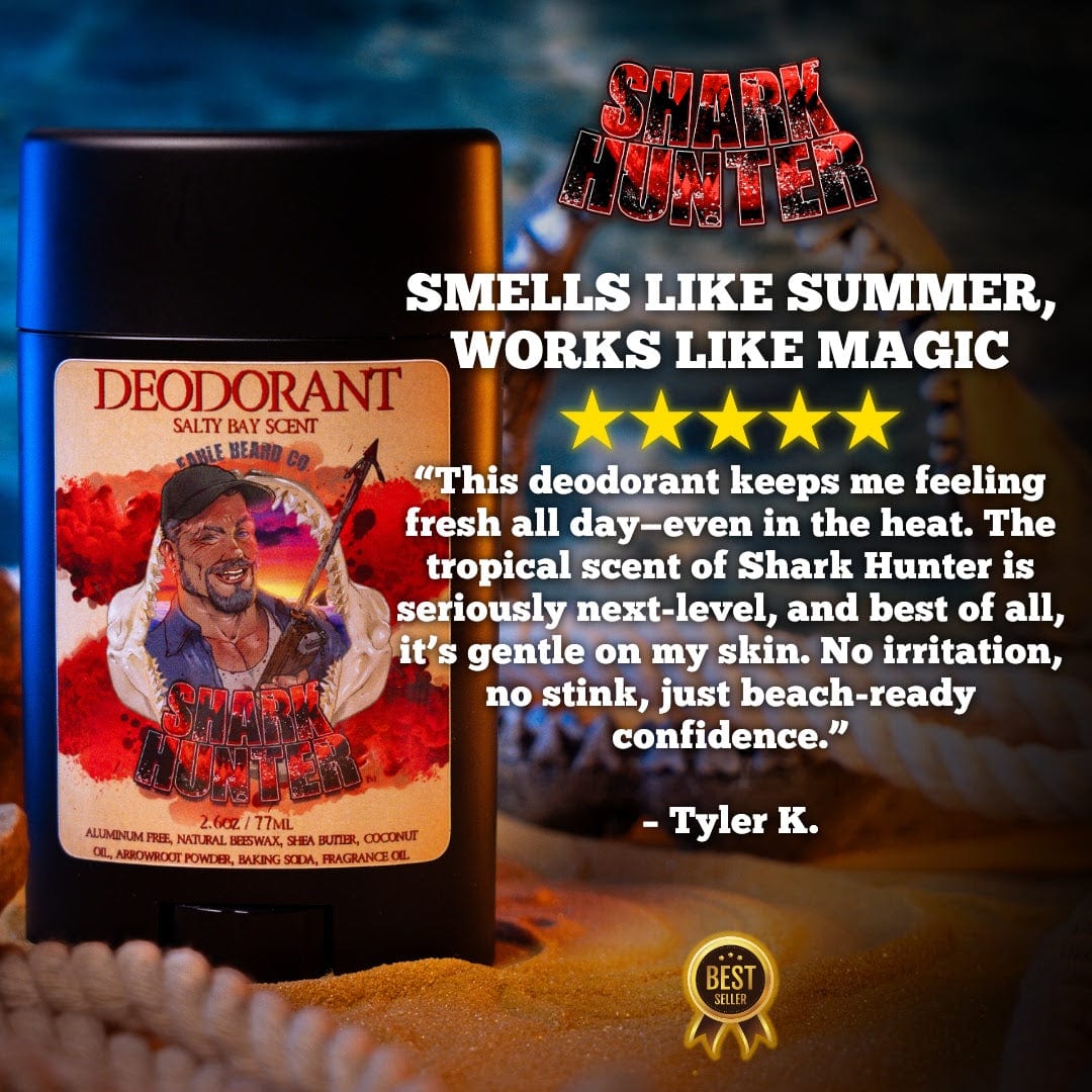 The Shark Hunter - Deodorant - Succulent Island Pineapple, Toasted Coconut Husk, Pinewood Essence