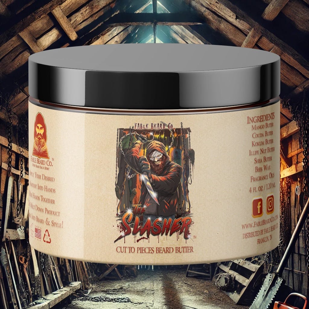 The Slasher - Beard Butter - Spiced Rum Cake, Smoldering Citrus, Splintered Wood and Sinister Cinnamon