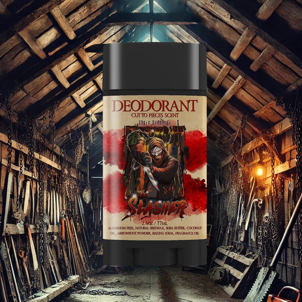The Slasher - Deodorant - Spiced Rum Cake, Smoldering Citrus, Splintered Wood and Sinister Cinnamon