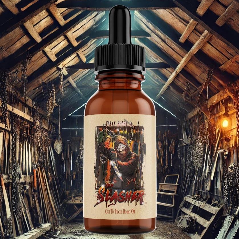 The Slasher - Beard Oil - Spiced Rum Cake, Smoldering Citrus, Splintered Wood and Sinister Cinnamon