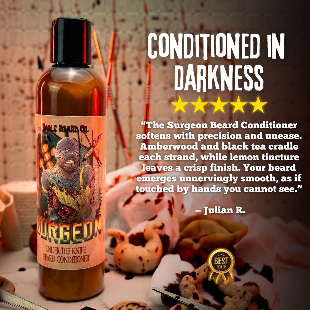 The Surgeon - Beard Conditioner - Black Tea Leaves, Sterile Lemon Tincture, Cursed Amberwood
