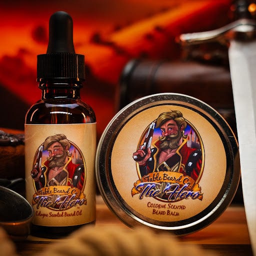 The Hero - Beard Oil & Balm Kit - Warm Tobacco, Light Cologne, & Mystical Amber