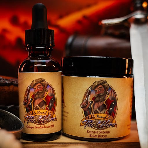 The Hero - Beard Oil & Butter Kit - Warm Tobacco, Light Cologne, & Mystical Amber