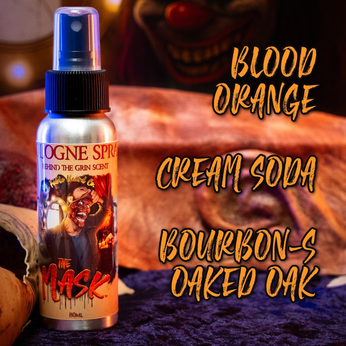 The Mask - Cologne - Blood Orange, Cream Soda, Bourbon-Soaked Oak