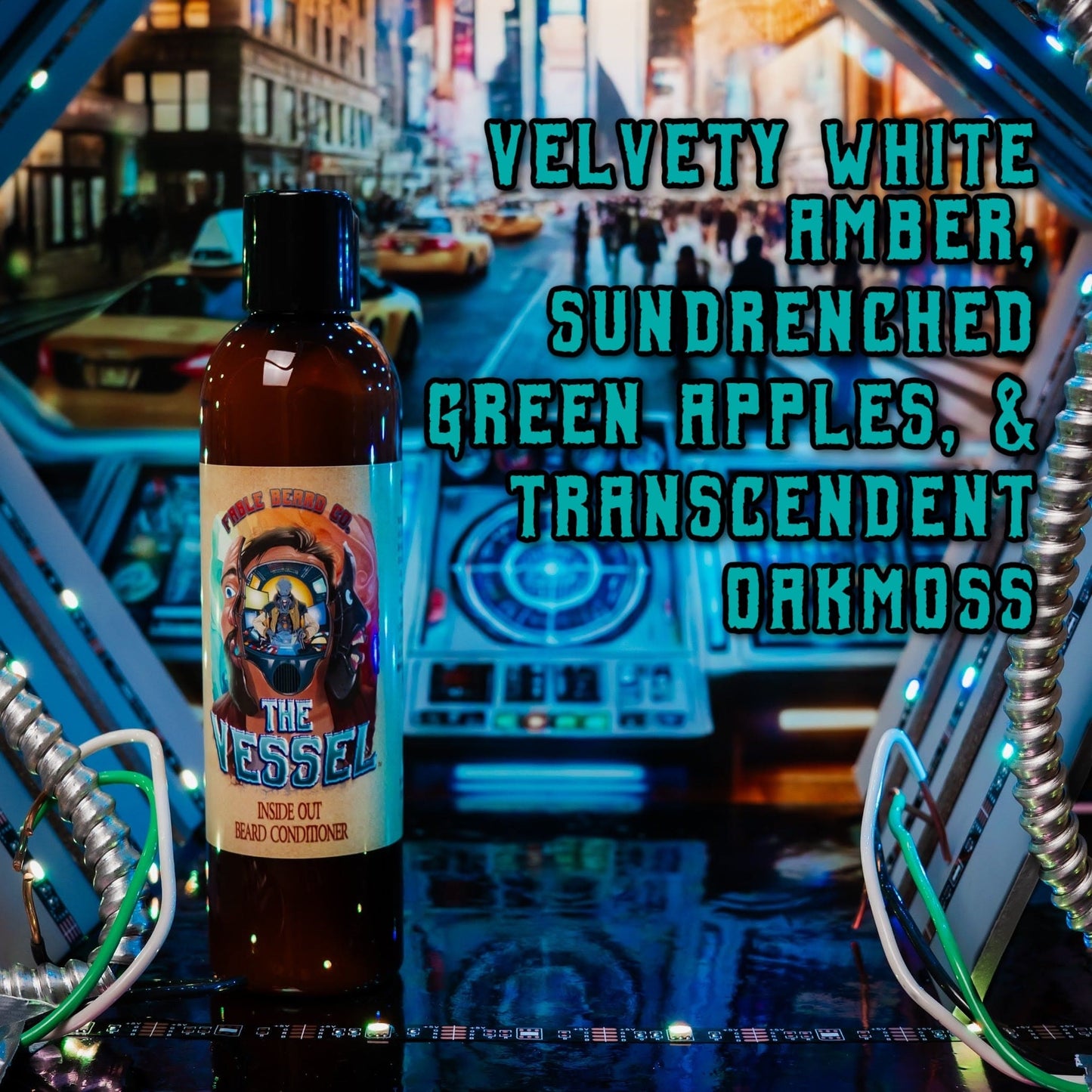 The Vessel - Beard Conditioner - White Amber, Sundrenched Green Apples, Transcendent Oakmoss