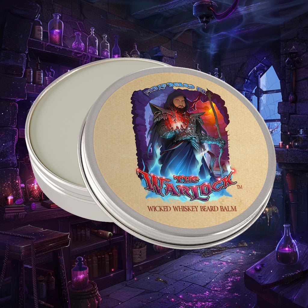 The Warlock - Beard Balm - Dark Tobacco, Brown Ale, Citrus Spark, and Cherry Mist