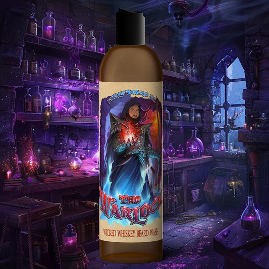 The Warlock - Beard Wash - Dark Tobacco, Brown Ale, Citrus Spark, and Cherry Mist