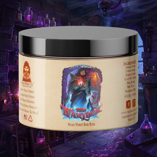 The Warlock - Beard Butter - Dark Tobacco, Brown Ale, Citrus Spark, and Cherry Mist