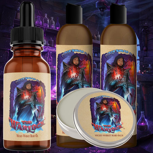 The Warlock - Complete Balm Kit - Dark Tobacco, Brown Ale, Citrus Spark, and Cherry Mist