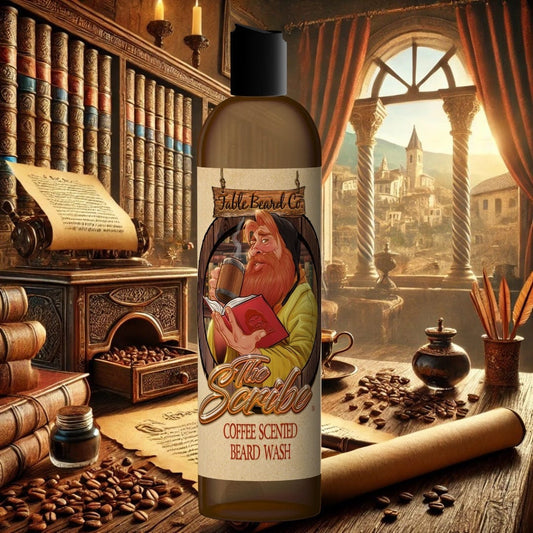 The Scribe - Beard Wash - Coffee Beans, Dark Chocolate, Dark Espresso, Frothy Latte