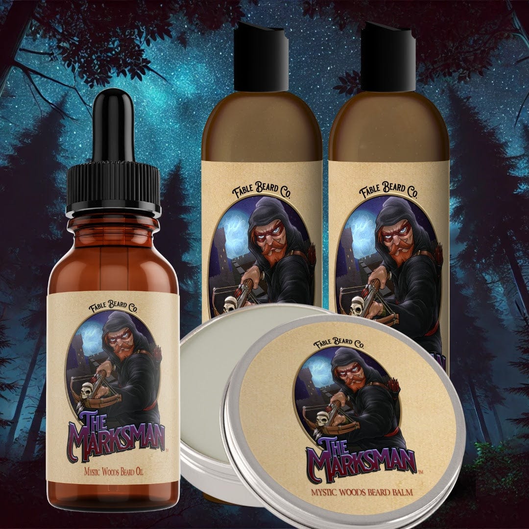 The Marksman - Complete Balm Kit - Crisp Pine, Warm Cedar, Fresh Sandalwood, Soft Mosses, and Mystical Amber