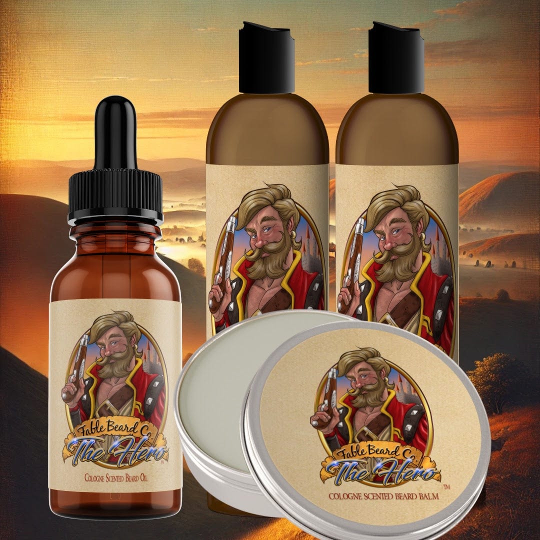 The Hero - Complete Balm Kit - Warm Tobacco, Light Cologne, & Mystical Amber