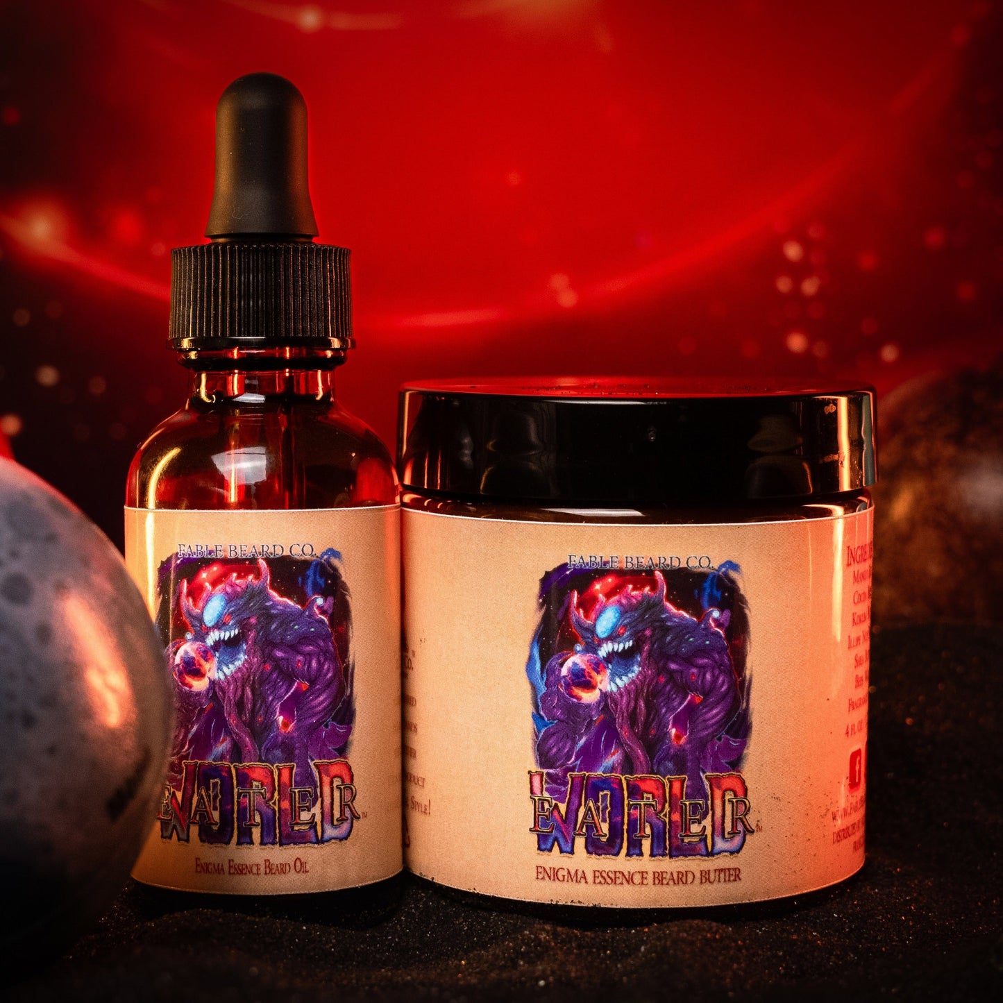 World Eater - Beard Oil & Butter Kit - Earthy Vanilla Ice Cream, Tangy Orange Sherbet, and Enigmatic Etrog