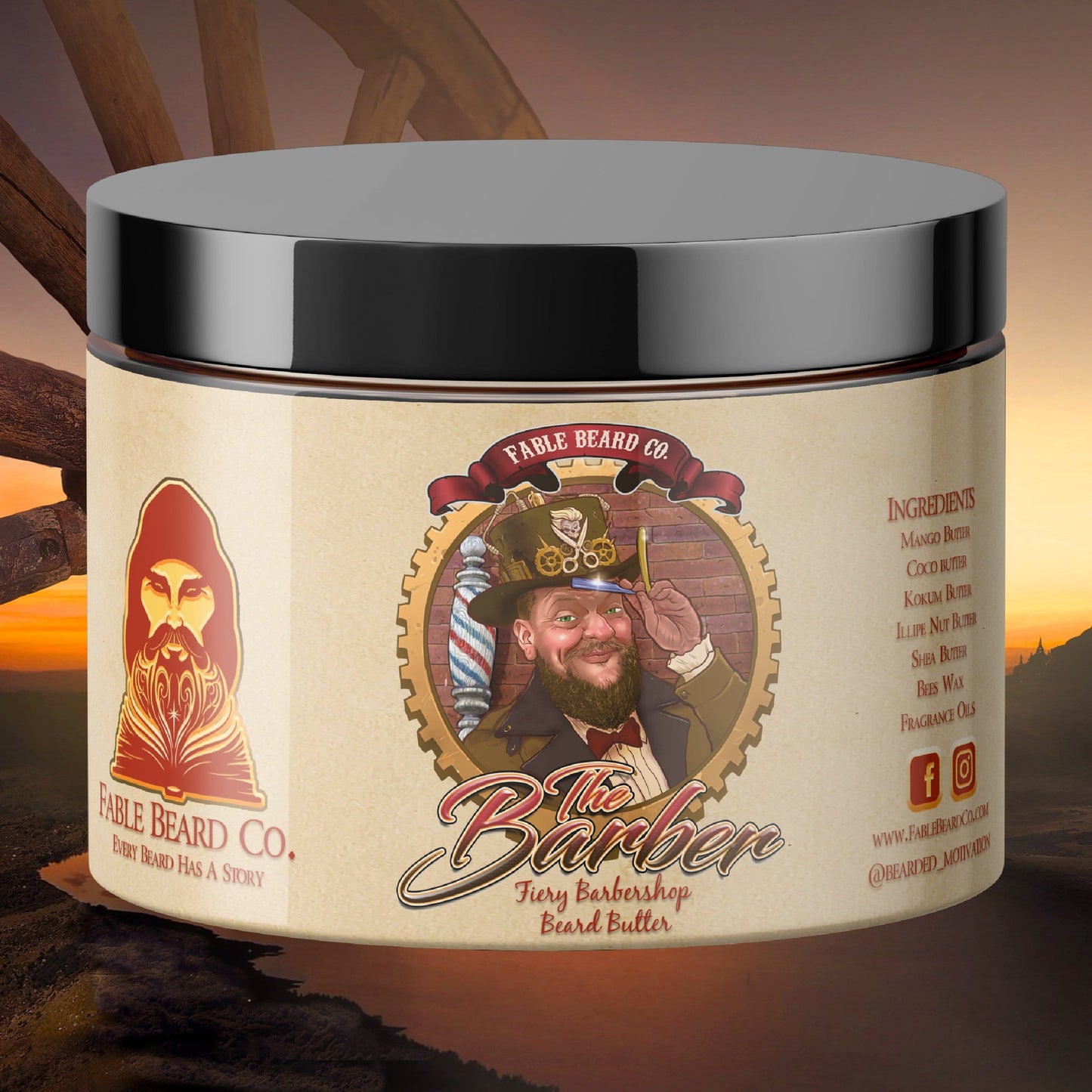The Barber - A Fiery Barbershop Scented Beard Butter