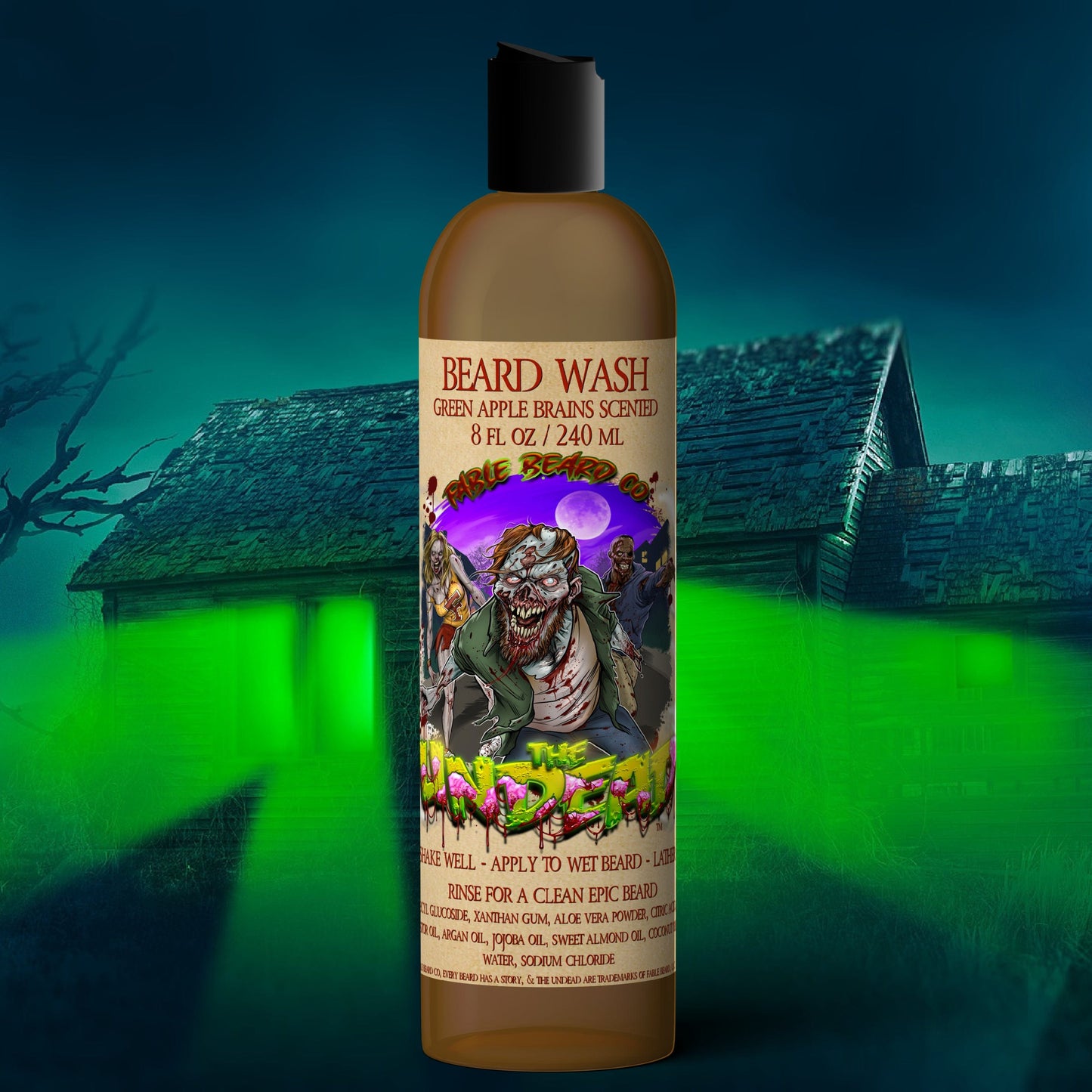 The Undead - Green Apple Brains Beard Wash