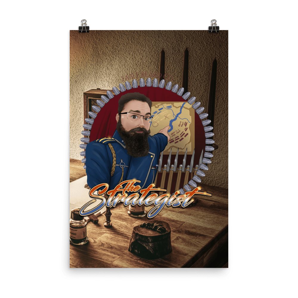 Fable Beard Co. 24×36 The Strategist Fable Beard Co Poster beards beard beard oil best beard oil beard balm beard growth best beard balm beard growth oil fable Fable Beard Co Fable Beard Company how to grow a beard beard styles