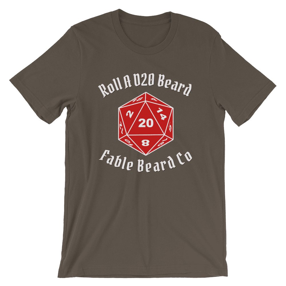 Fable Beard Co. Army / S Roll A D20 Beard T-Shirt