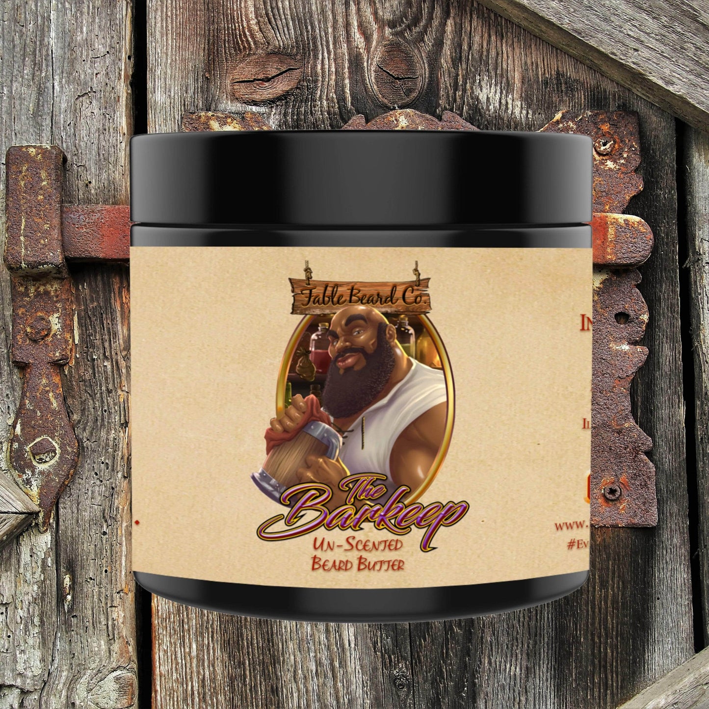Fable Beard Co. Beard Butter 4oz Tub The Barkeep - An Unscented Beard Butter