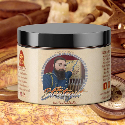 The Strategist - Beard Butter - Fresh Leather, Aged Tobacco, Warm Amber, and Sweet Vanilla
