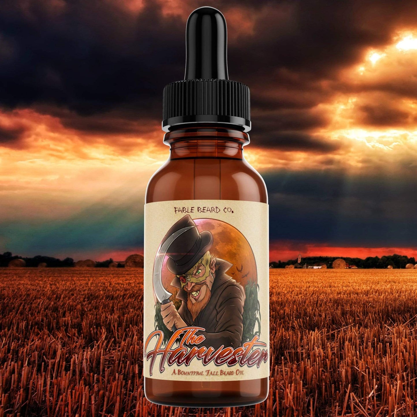 Fable Beard Co. Beard Oil 1oz Bottle The Harvester - A Bountiful Fall Beard Oil