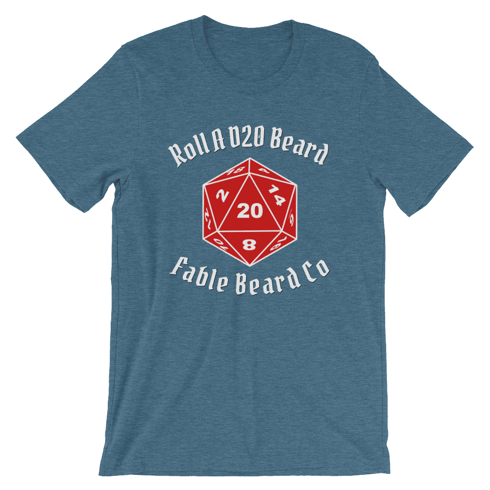 Fable Beard Co. Heather Deep Teal / S Roll A D20 Beard T-Shirt