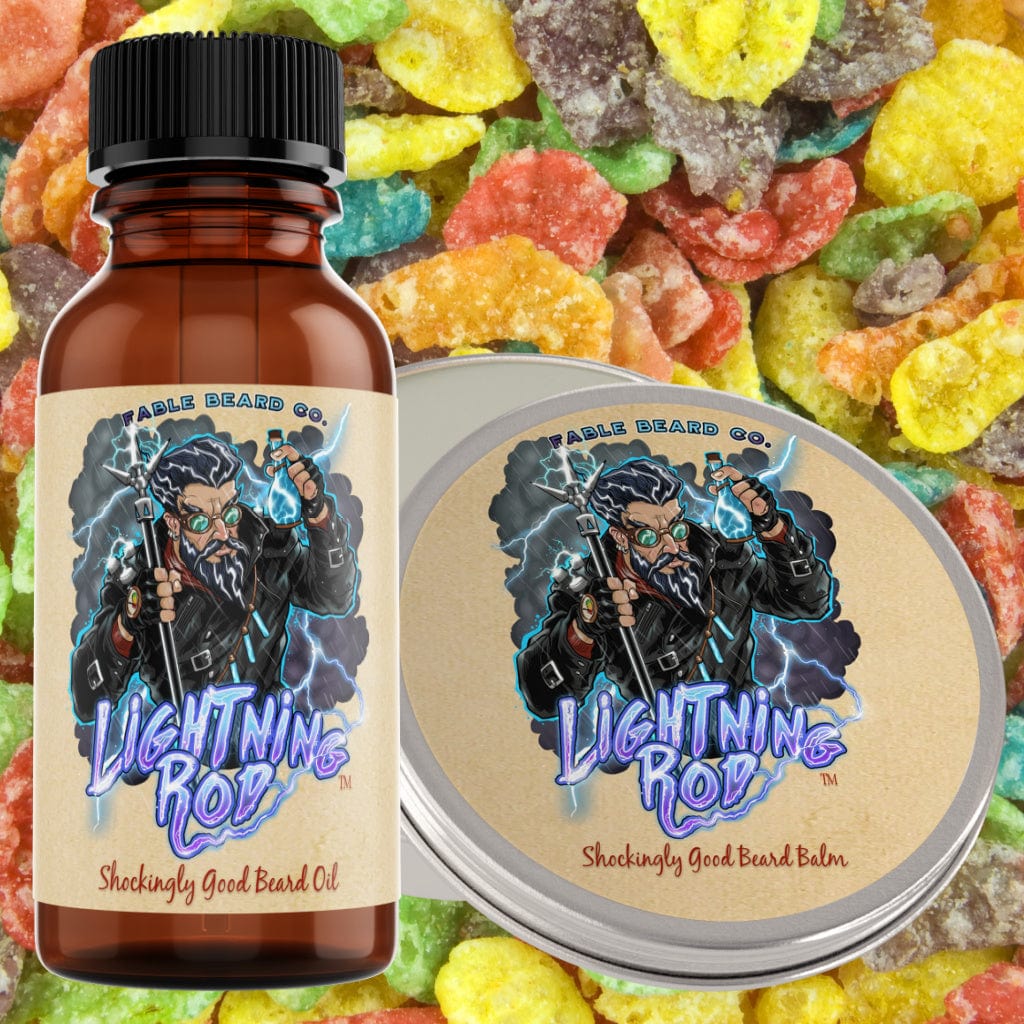 The Lightning Rod - Fruity Cereal Super Hero Beard Oil & Balm Kit