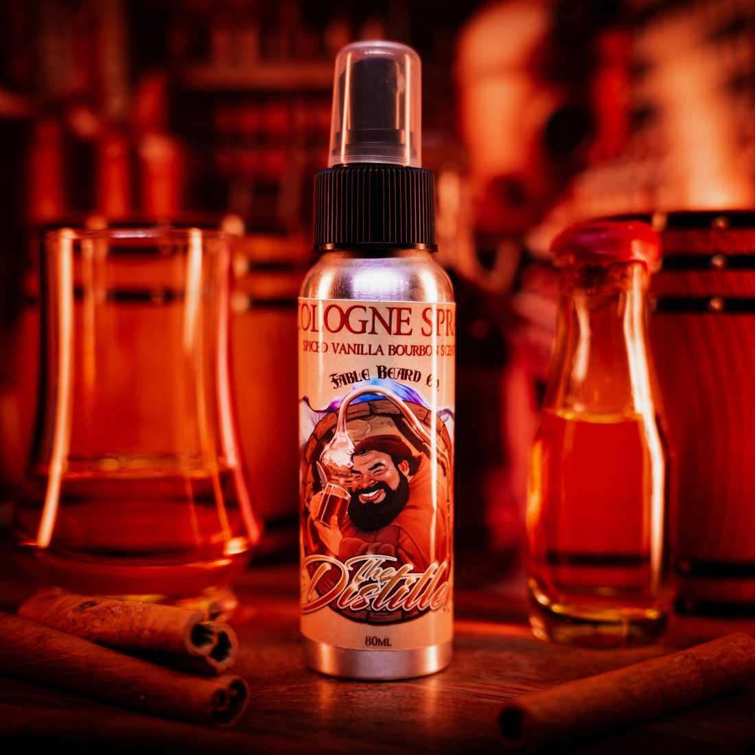 The Distiller cologne bottle, a guide on how to apply cologne and where to spray it