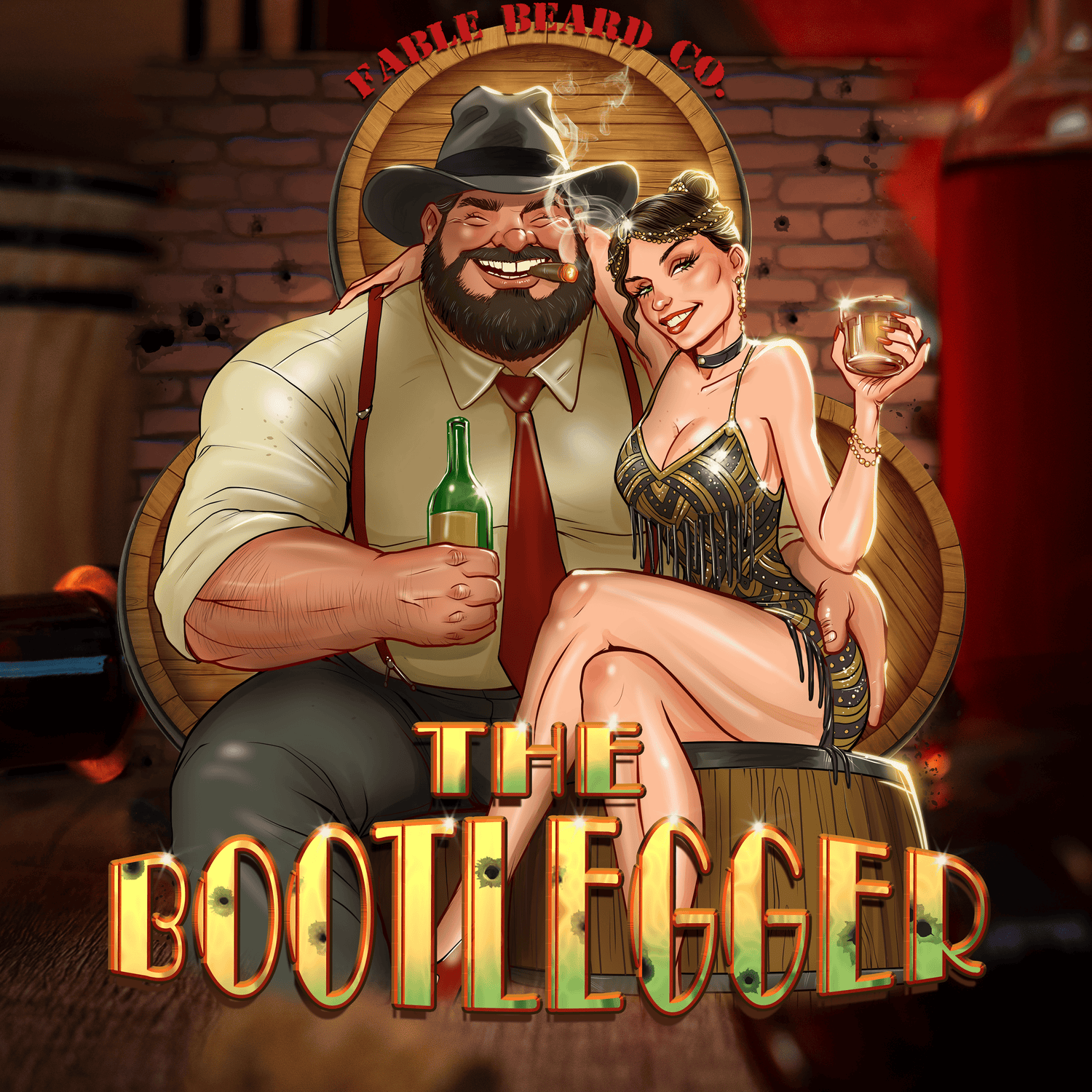 The Bootlegger - Oak Barrel Whiskey, Candied Lemon, Burnt Sugar