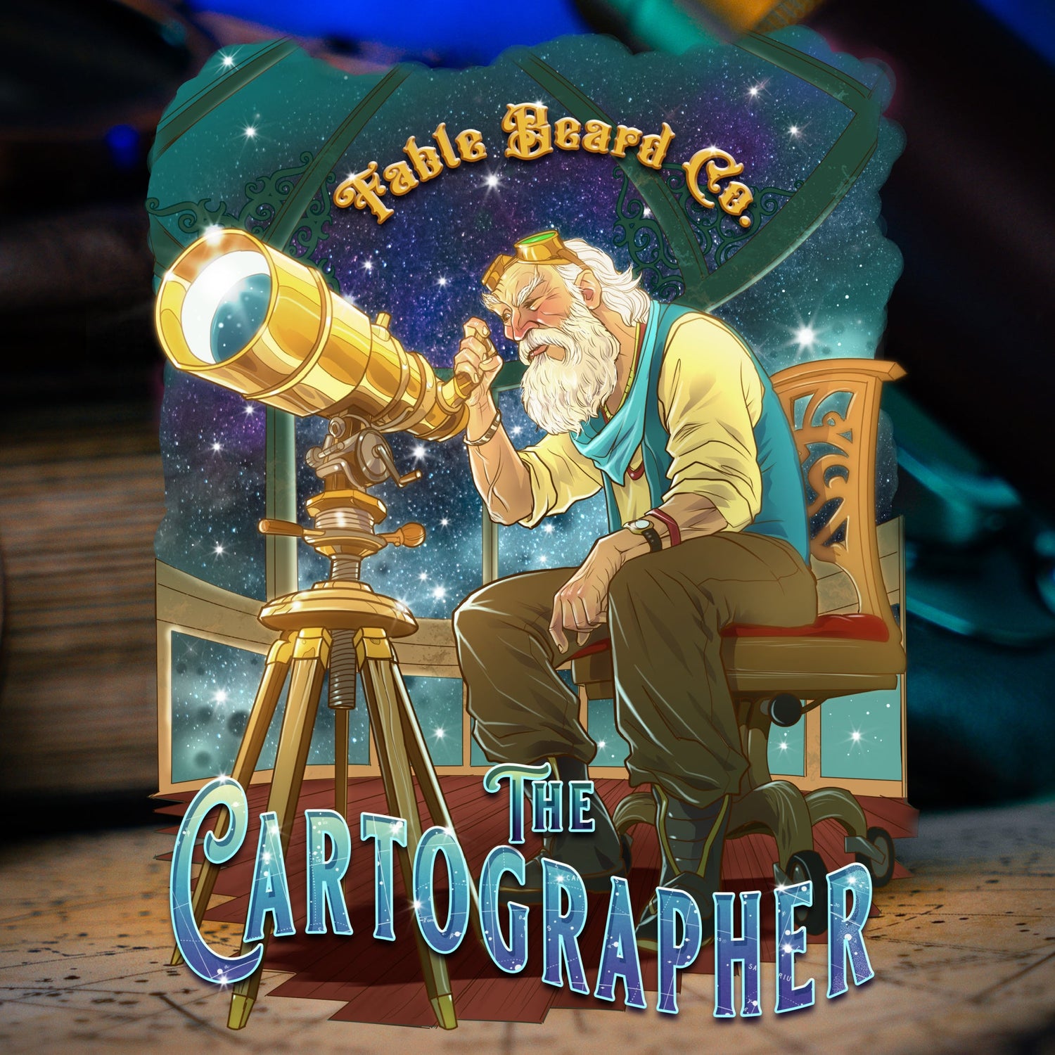 The Cartographer - Galactic Espresso Grounds, Celestial Workshop, Crimson Starfruit