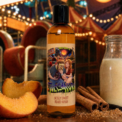 Tilt-A-Hurl - Beard Wash - Juicy Fair Peaches, Cinnamon Sugar Crumble, Vanilla Milk