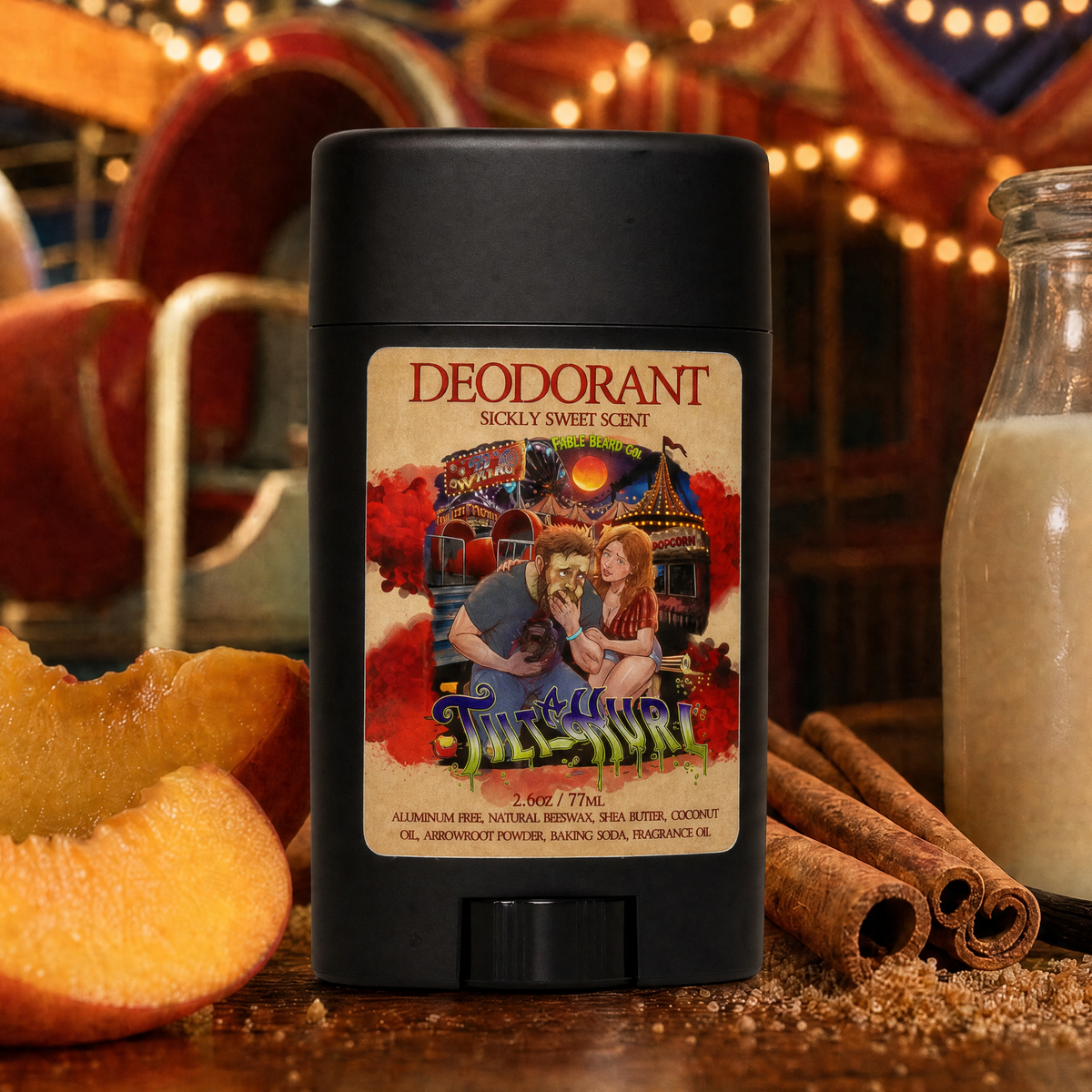 Tilt-A-Hurl - Deodorant - Juicy Fair Peaches, Cinnamon Sugar Crumble, Vanilla Milk