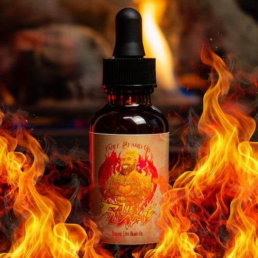 The Flame - Beard Oil - Creamy Sandalwood, Rich Musk, Sparkling Champagne, and Honey Drizzle