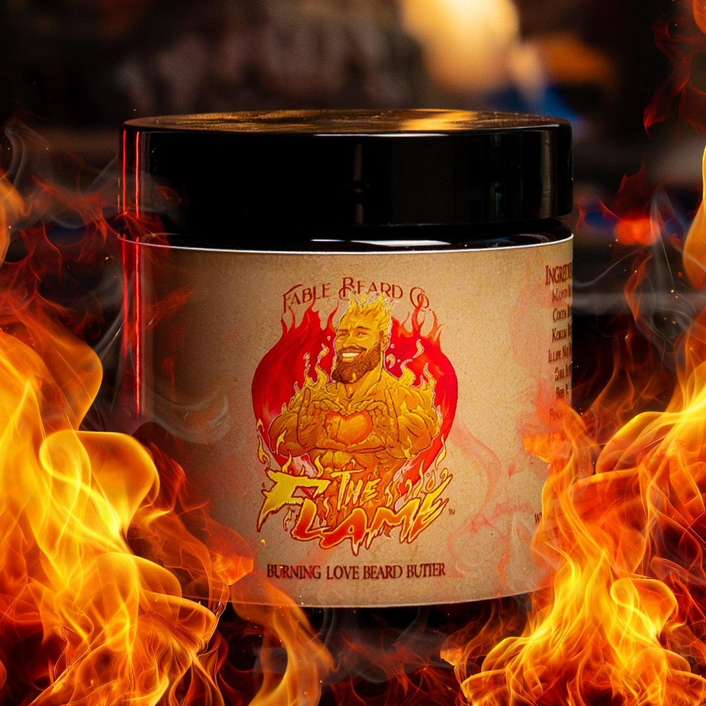 The Flame - Beard Butter - Creamy Sandalwood, Rich Musk, Sparkling Champagne, and Honey Drizzle