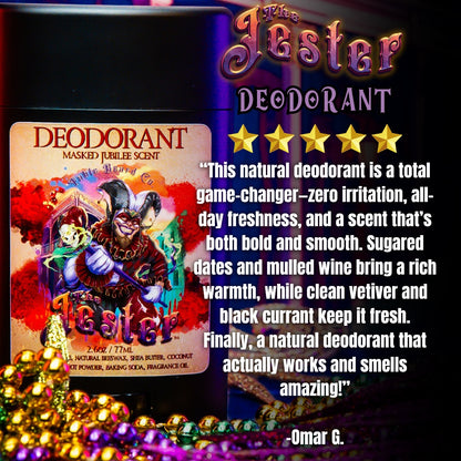 The Jester - Deodorant - Sugared Dates, Mulled Wine, Clean Vetiver, Black Currant