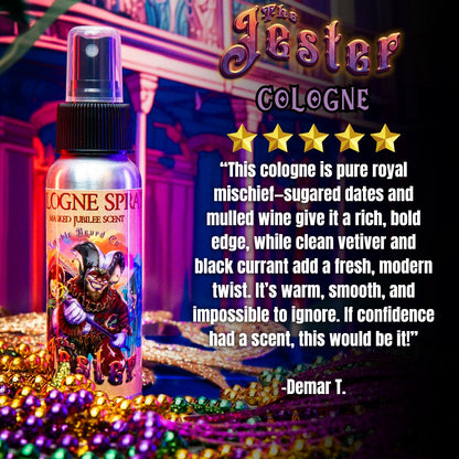 The Jester - Cologne - Sugared Dates, Mulled Wine, Clean Vetiver, Black Currant