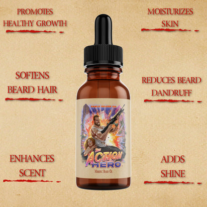 The Action Hero - Beard Oil & Butter Kit - Musky Cedarwood, Warm Caraway, Velvety Apricot