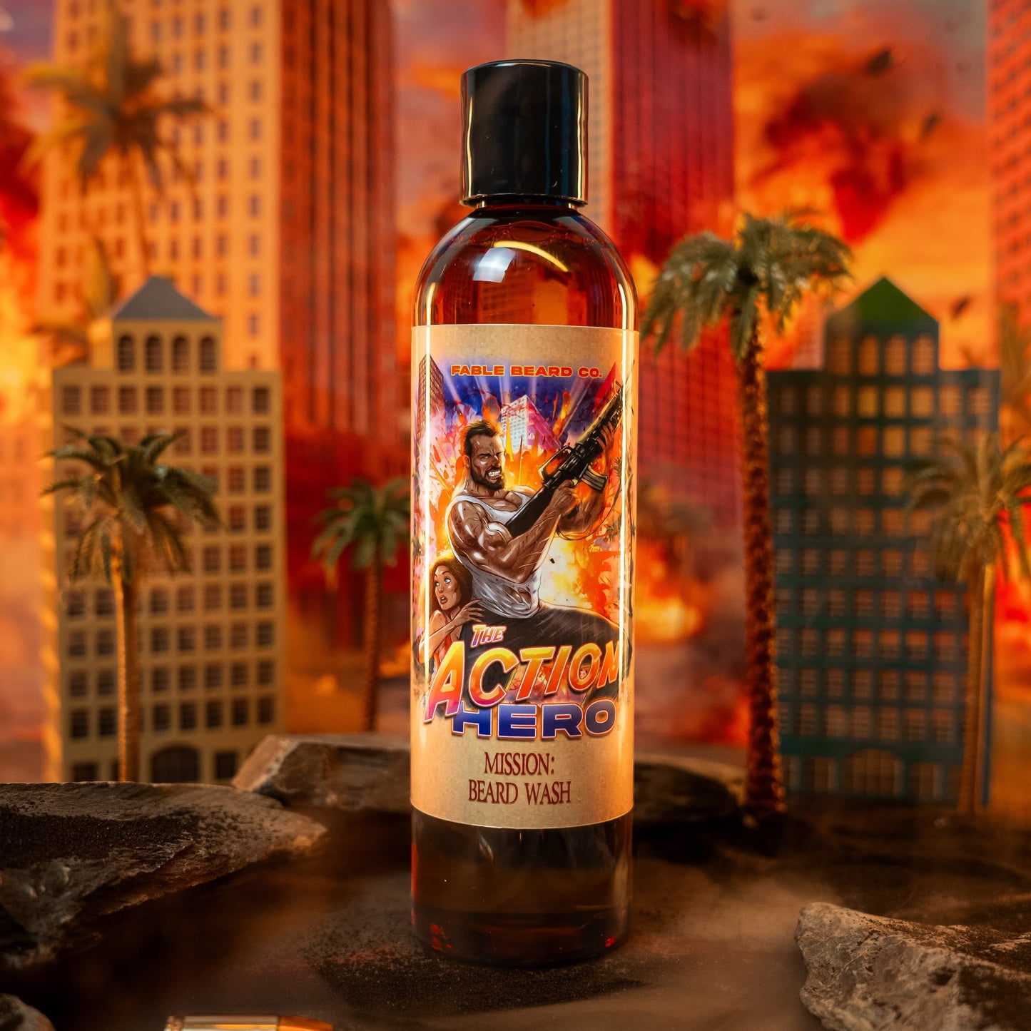 The Action Hero - Beard Wash - Musky Cedarwood, Warm Caraway, Velvety Apricot