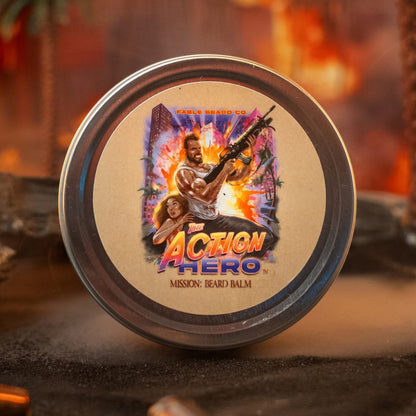 The Action Hero - Beard Balm - Musky Cedarwood, Warm Caraway, Velvety Apricot