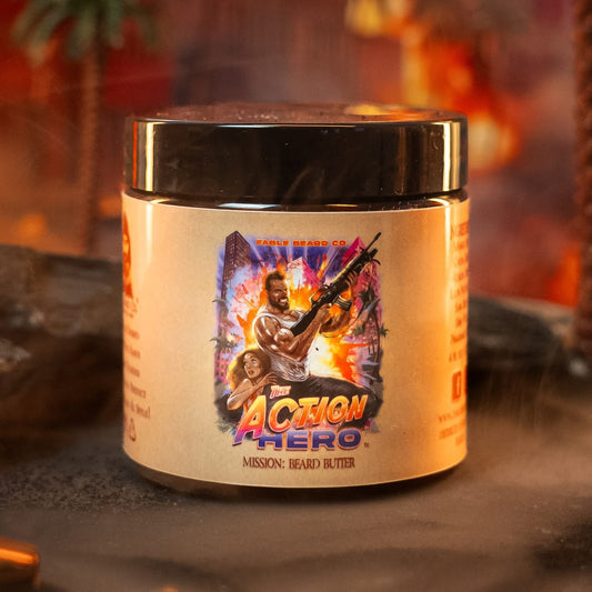 The Action Hero - Beard Butter - Musky Cedarwood, Warm Caraway, Velvety Apricot